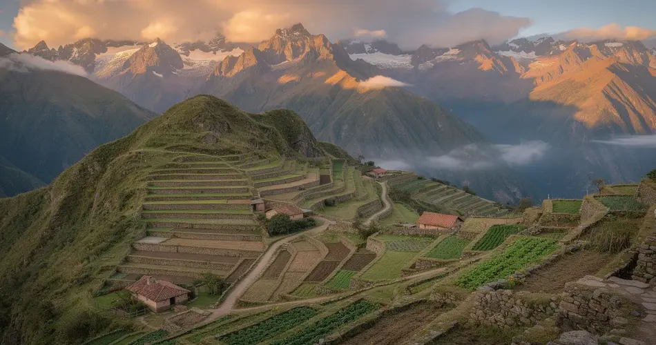 Berglandschap Andes Peru